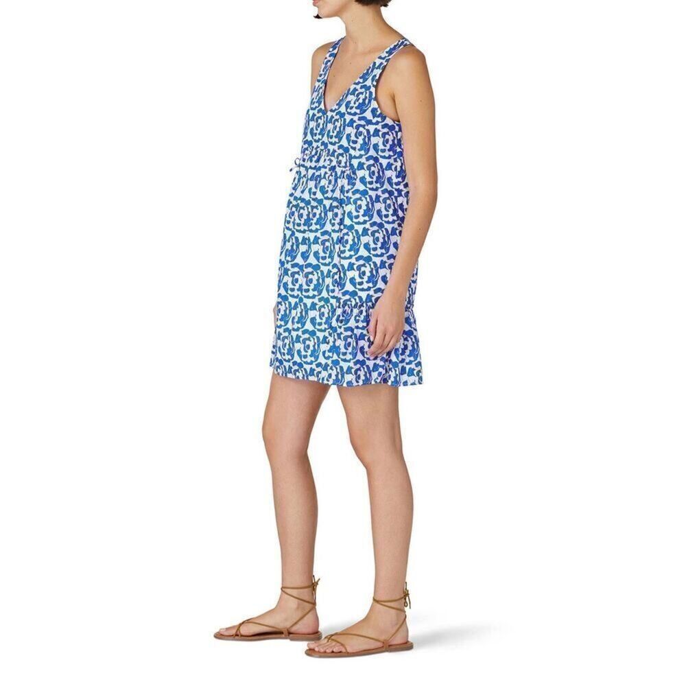 Thakoon x RTR Blue Printed Ruffle Dress ❤️‍🩹 - Picture 9 of 9